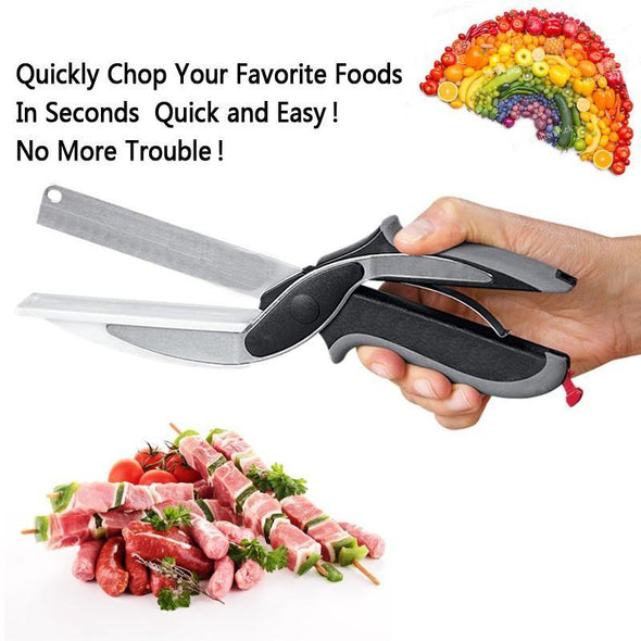 2-IN-1 KNIFE AND CUTTING BOARD