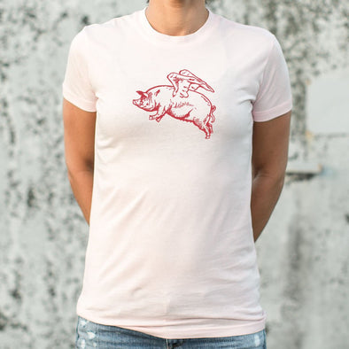 Flying Pig T-Shirt (Ladies)