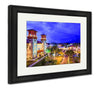 Framed Print, St Augustine Florida USA Townscape Over Alcazar Courtyard