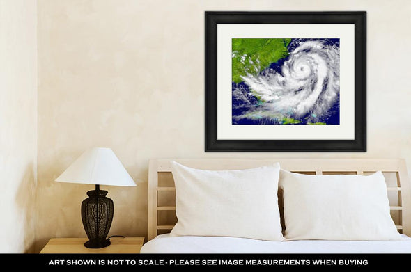 Framed Print, Hurricane Over Florida And Cuba